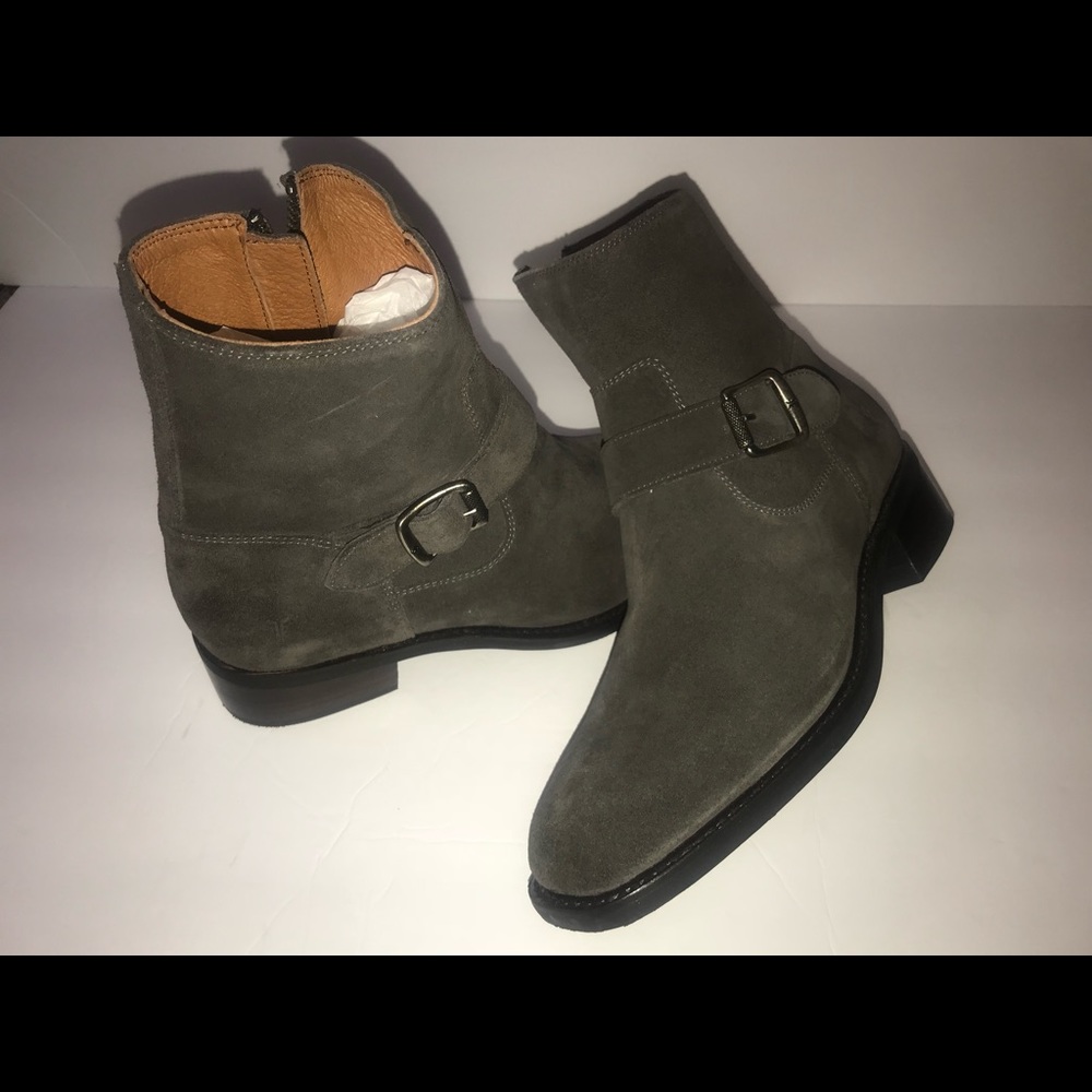 FRYE - HANNAH ENGINEER SMOKE ANKLE BOOT SZ 8.5